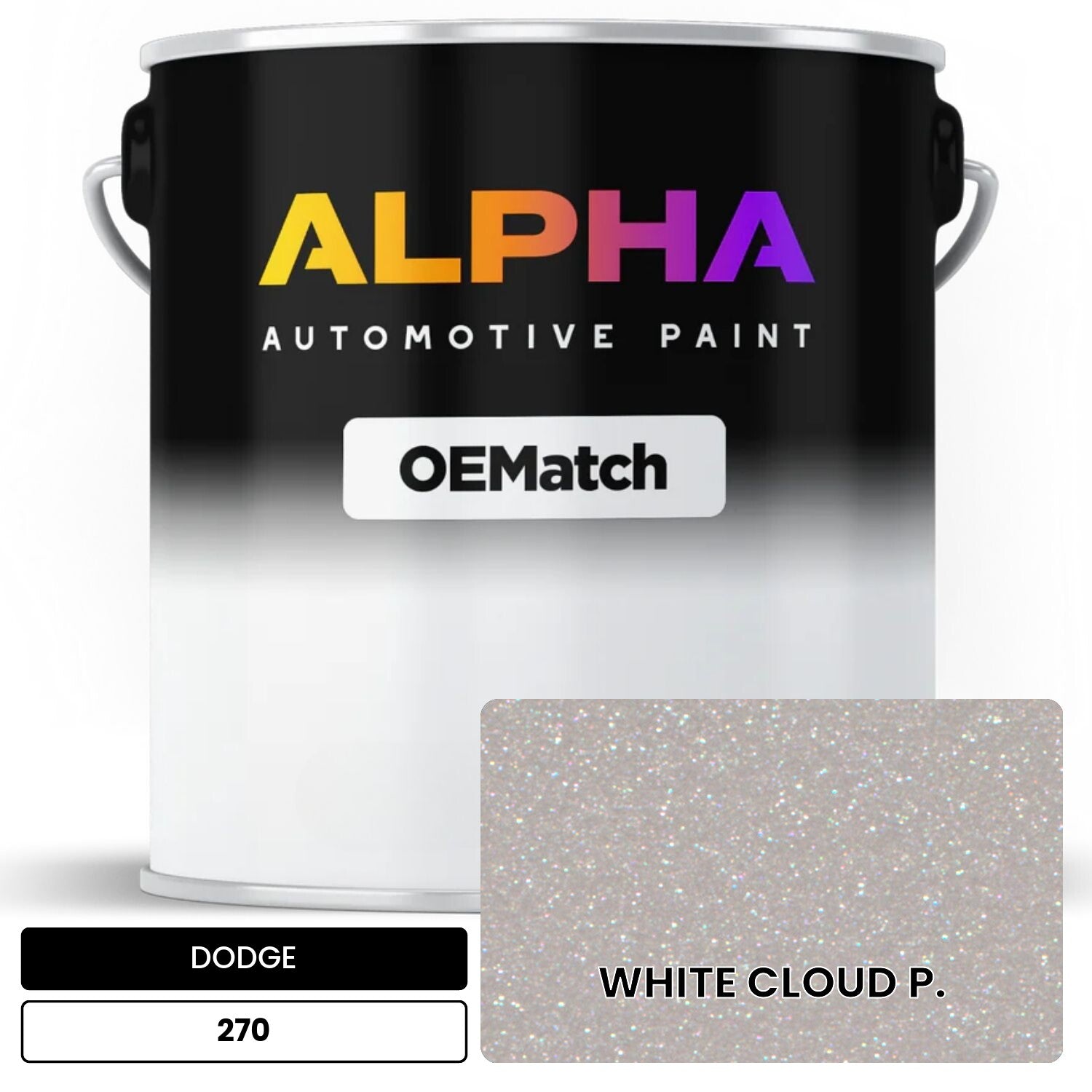 DODGE WHITE CLOUD P. 270 OEMatch Basecoat