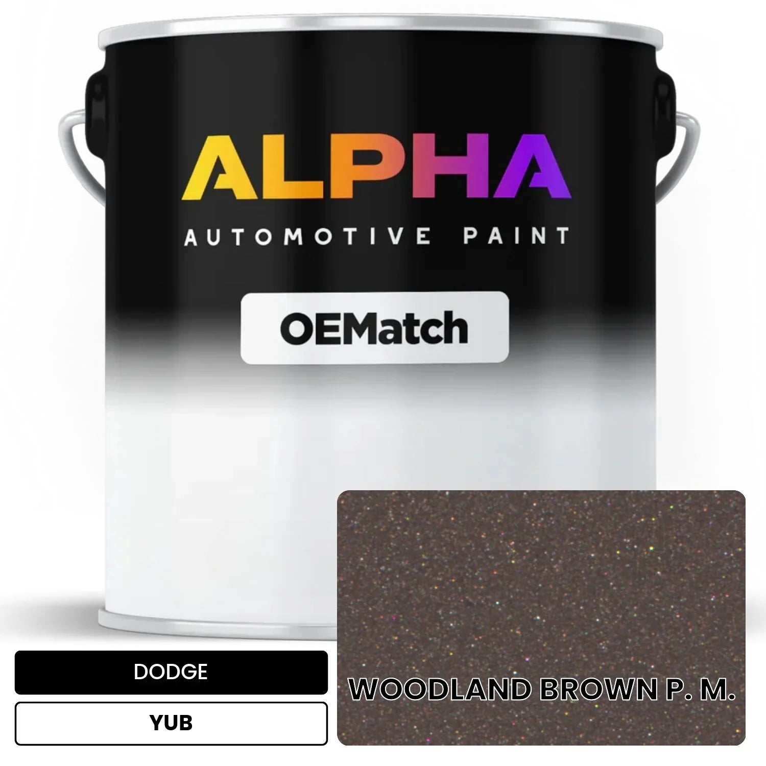 DODGE WOODLAND BROWN P. M. YUB OEMatch Basecoat