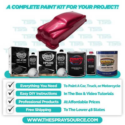 Dragon Fruit Pink Car Kit (White Ground Coat) - The Spray Source - Tamco Paint