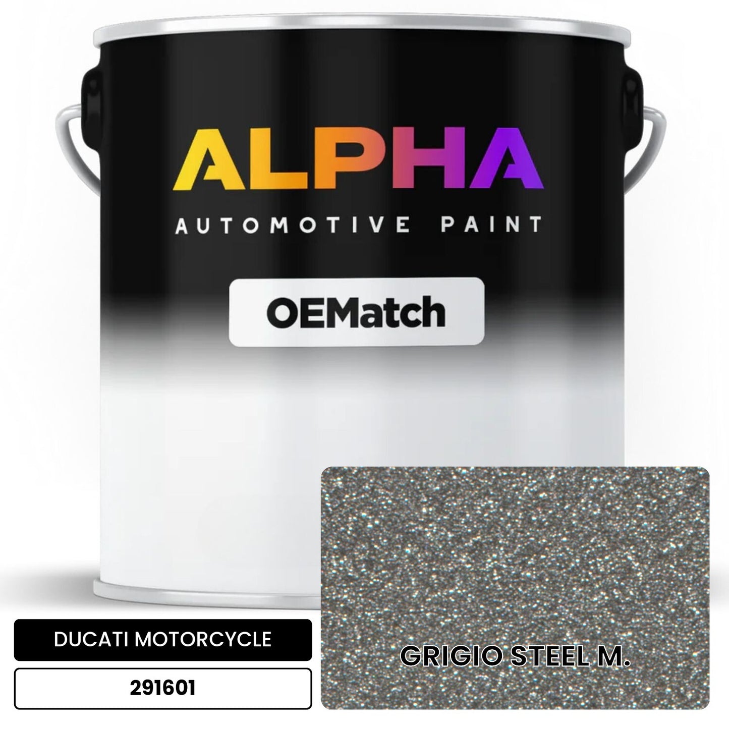 DUCATI MOTORCYCLE GRIGIO STEEL M. 291601 OEMatch Basecoat