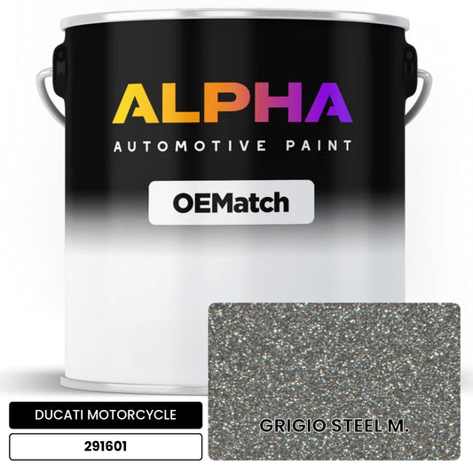 DUCATI MOTORCYCLE GRIGIO STEEL M. 291601 OEMatch Basecoat