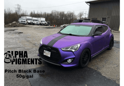 Electro-Violet Large Car Kit (Black Ground Coat) - The Spray Source - Alpha Pigments