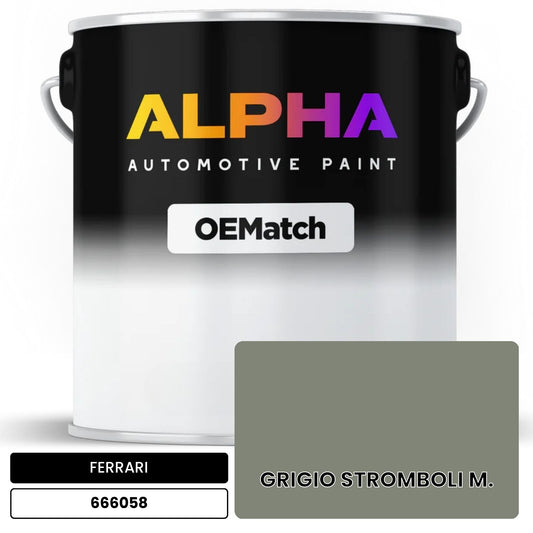 FERRARI GRIGIO STROMBOLI M. 666058 OEMatch Basecoat