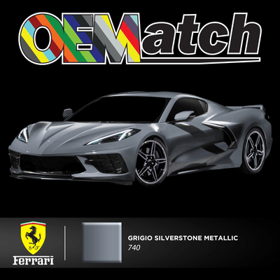 Ferrari Grigio Silverstone Metallic | OEM Drop-In Pigment - The Spray Source - Alpha Pigments