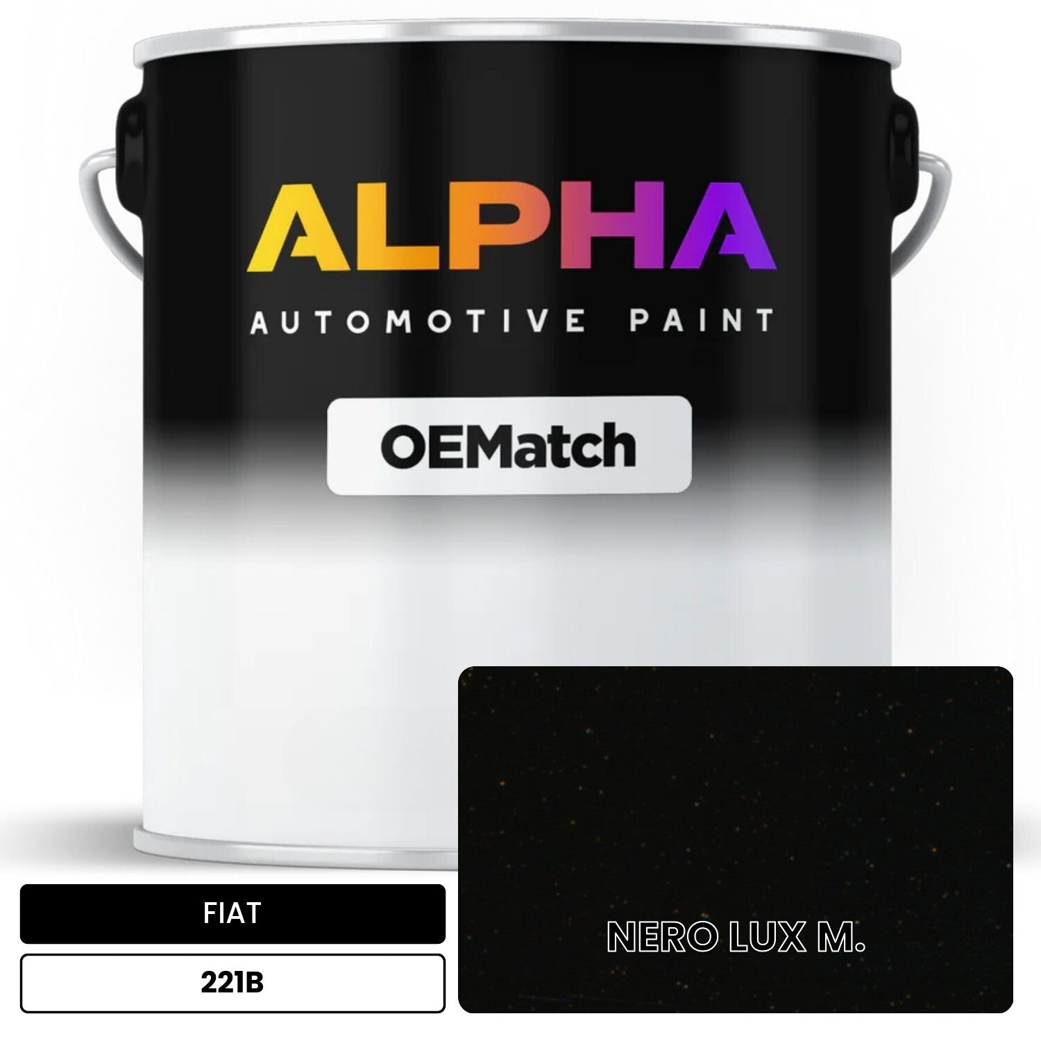FIAT NERO LUX M. 221B OEMatch Basecoat
