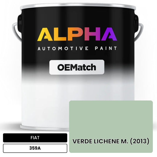 FIAT VERDE LICHENE M. (2013) 359A OEMatch Basecoat