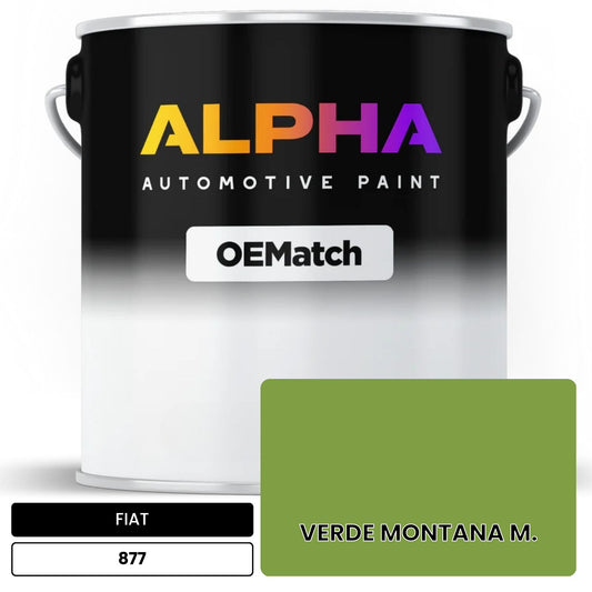 FIAT VERDE MONTANA M. 877 OEMatch Basecoat