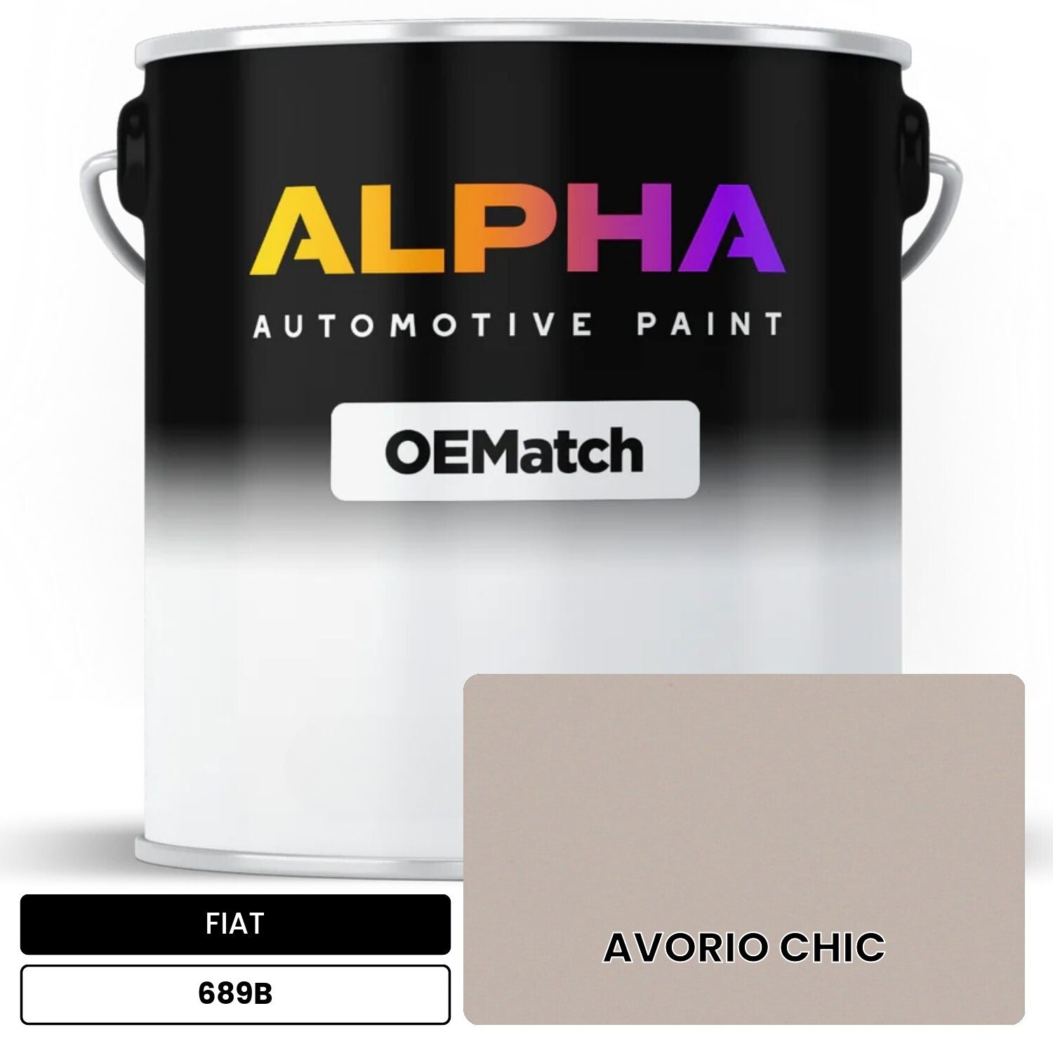 FIAT AVORIO CHIC 689B OEMatch Basecoat