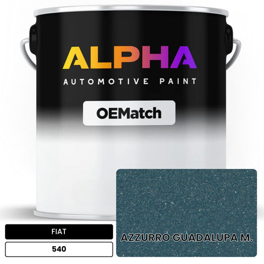 FIAT AZZURRO GUADALUPA M. 540 OEMatch Basecoat