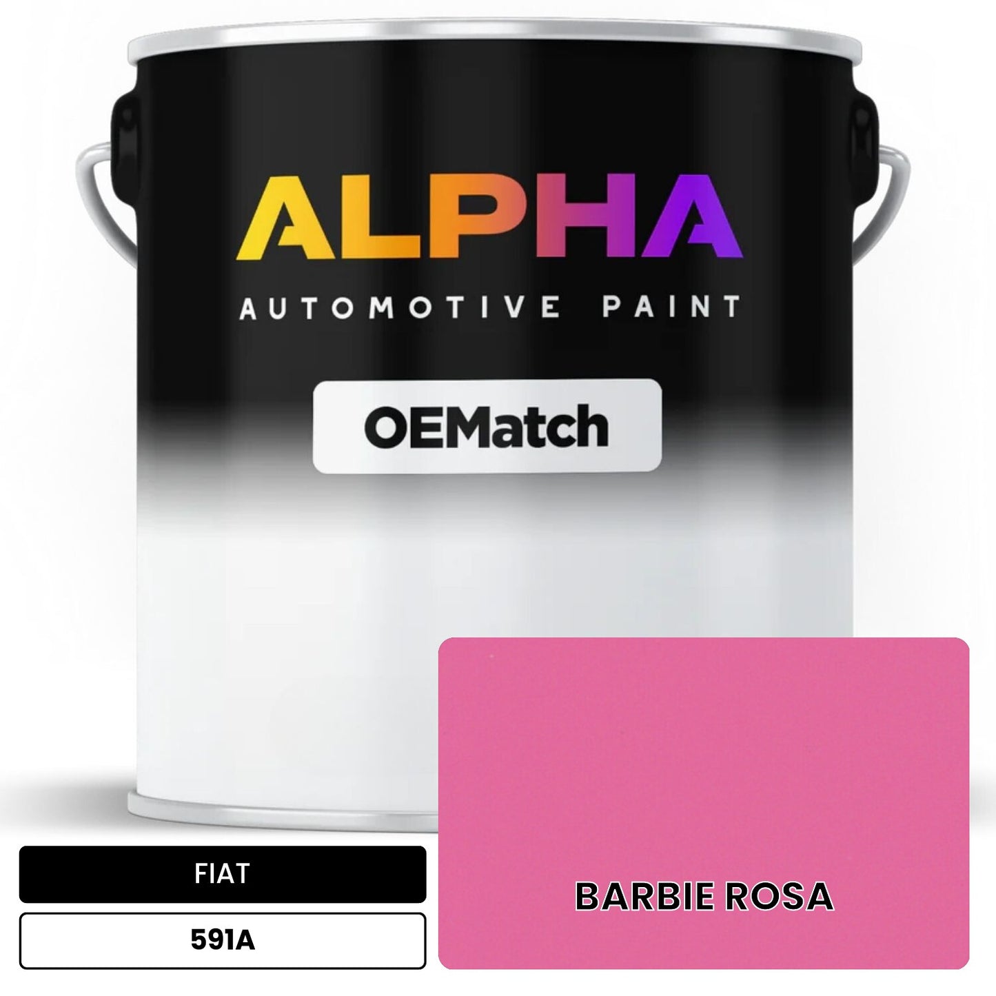 FIAT BARBIE ROSA 591A OEMatch Basecoat