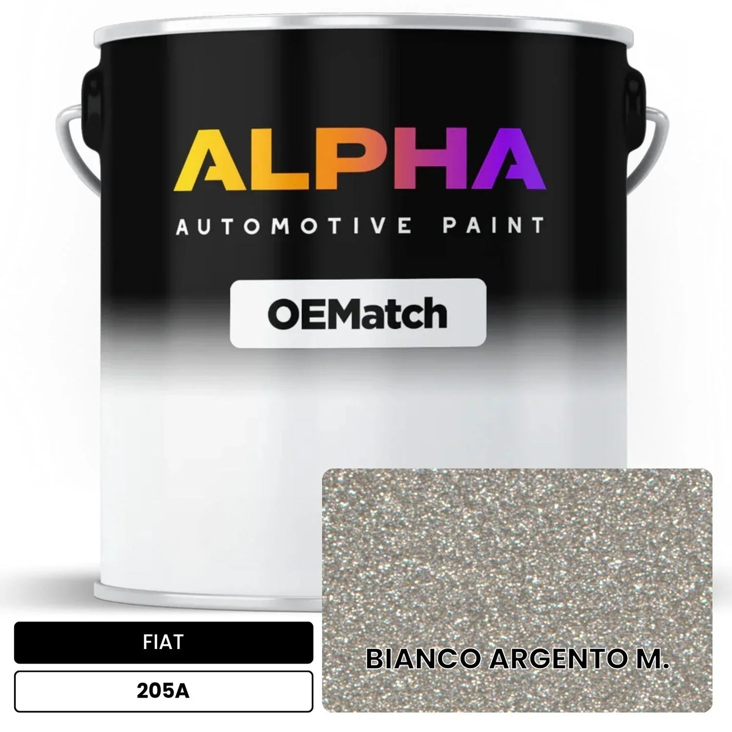 FIAT BIANCO ARGENTO M. 205A OEMatch Basecoat