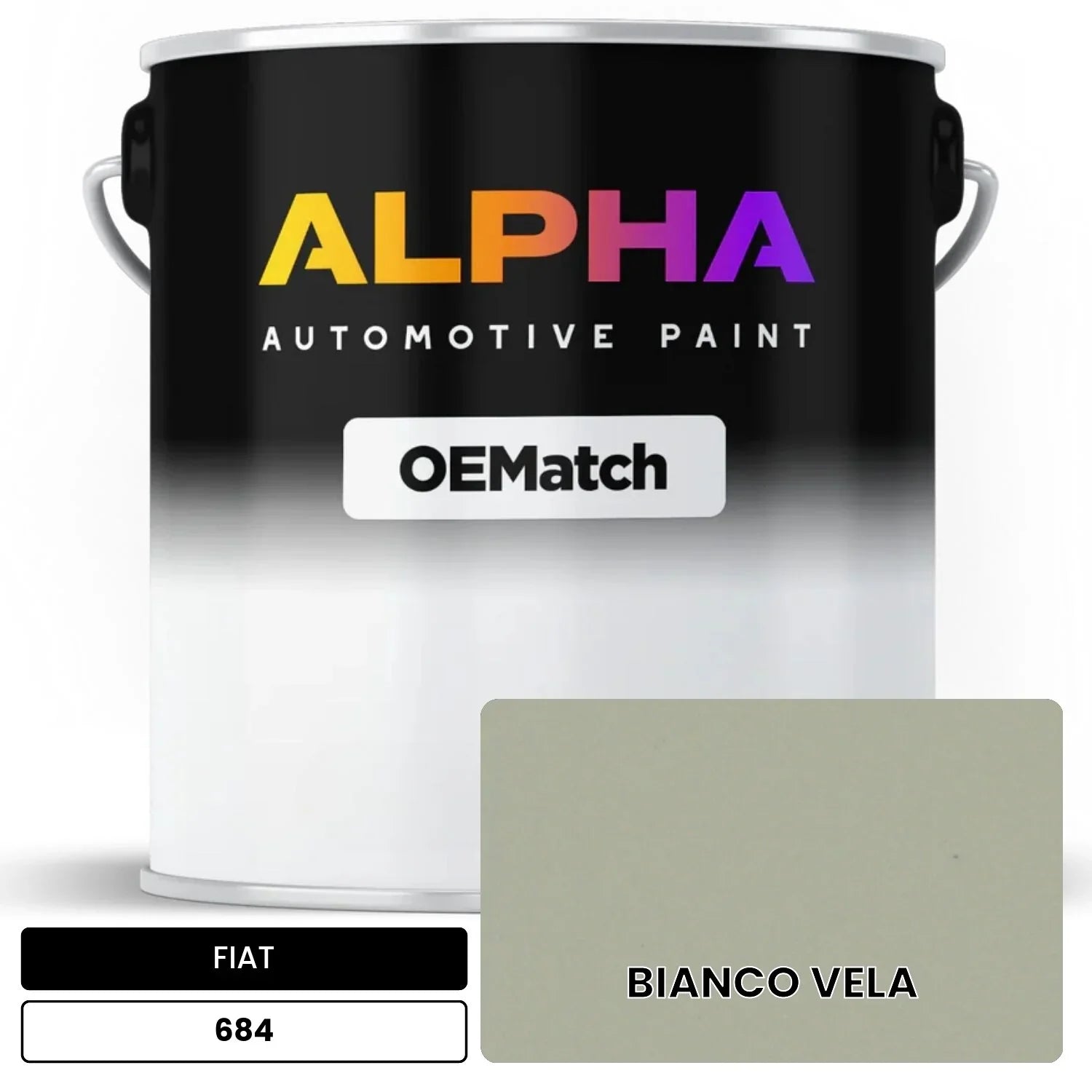 FIAT BIANCO VELA 684 OEMatch Basecoat