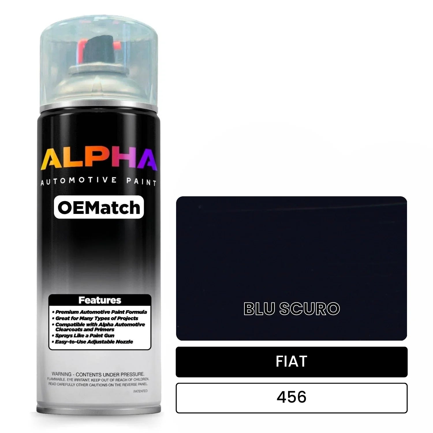 FIAT BLU SCURO 456 OEMatch Spraycan