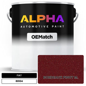 FIAT BORDEAUX PINOT M. 80104 | OEMatch Automotive Basecoat
