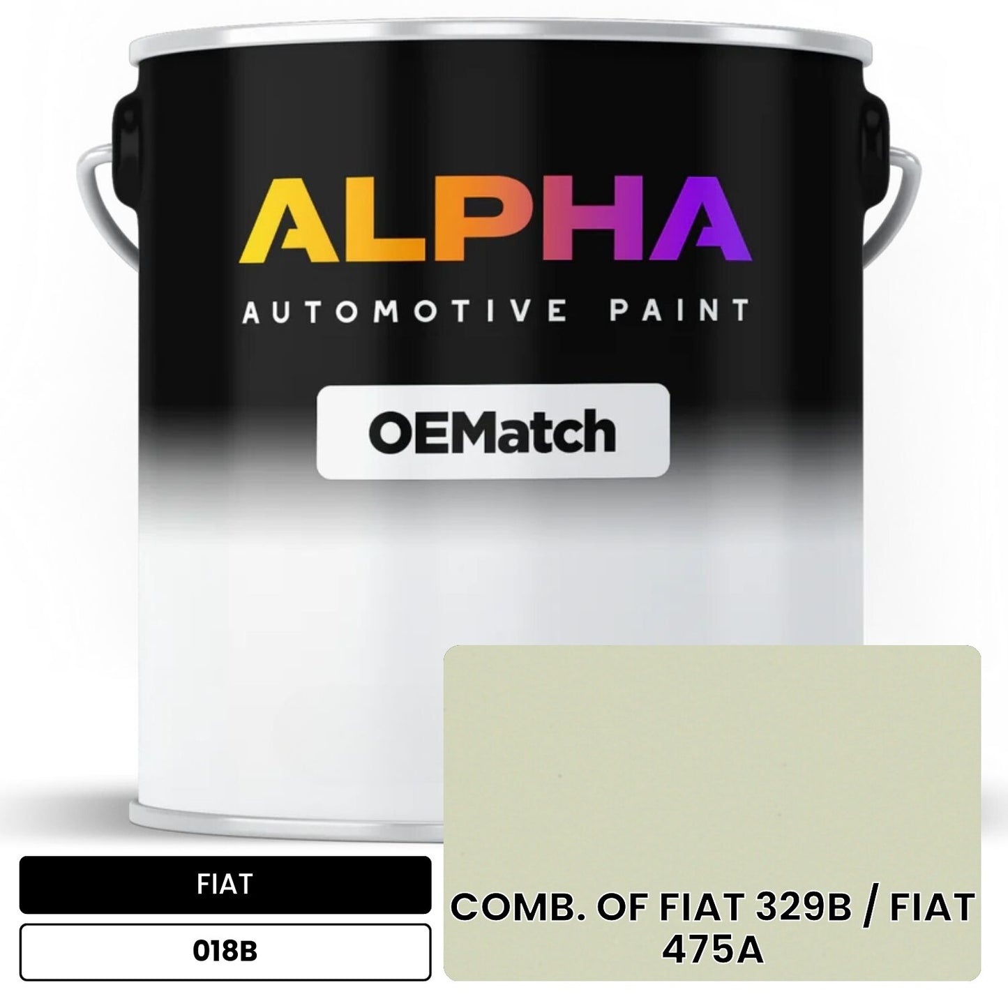 FIAT COMB. OF FIAT 329B / FIAT 475A 018B OEMatch Basecoat