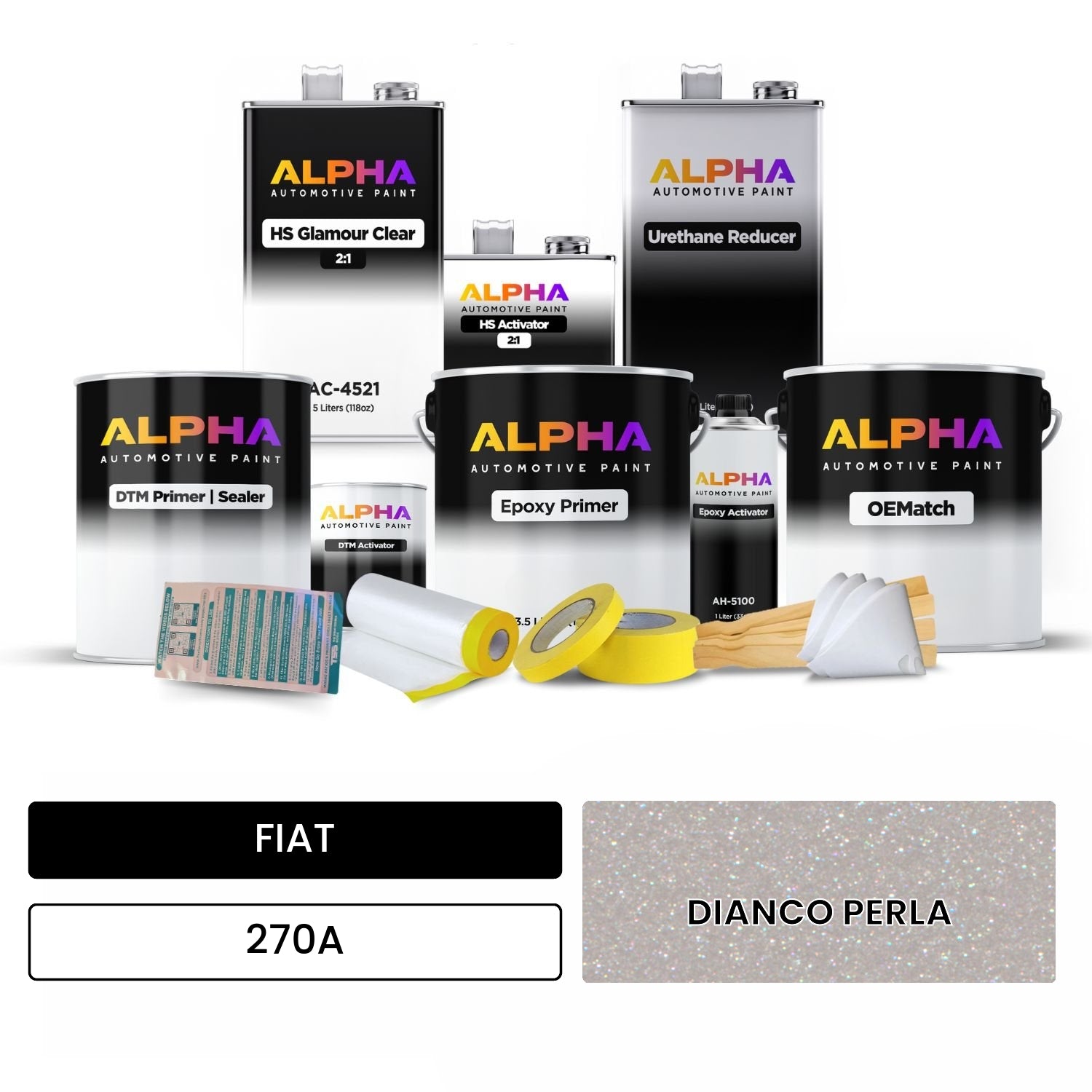 FIAT DIANCO PERLA 270A OEMatch Vehicle Paint Kit