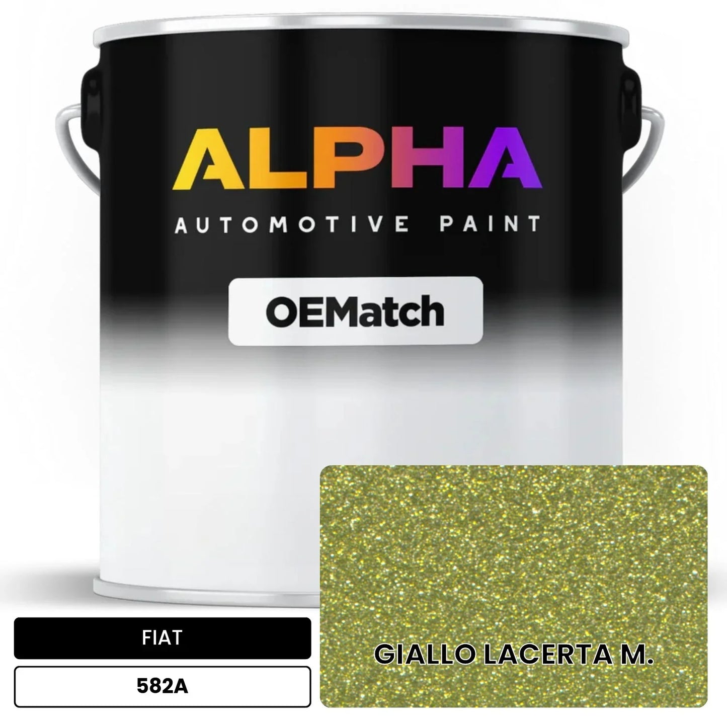 FIAT GIALLO LACERTA M. 582A OEMatch Basecoat
