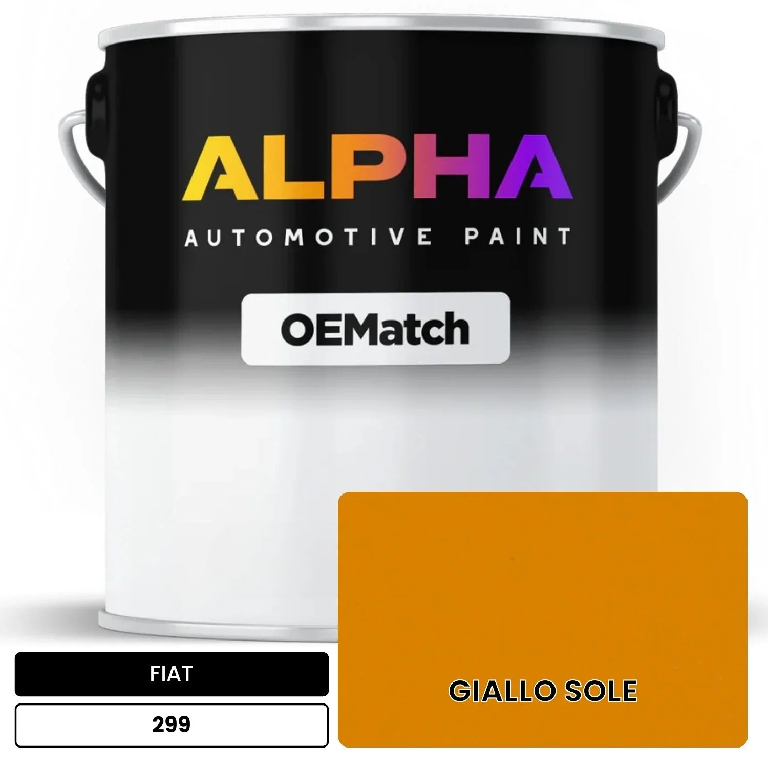 FIAT GIALLO SOLE 299 OEMatch Basecoat