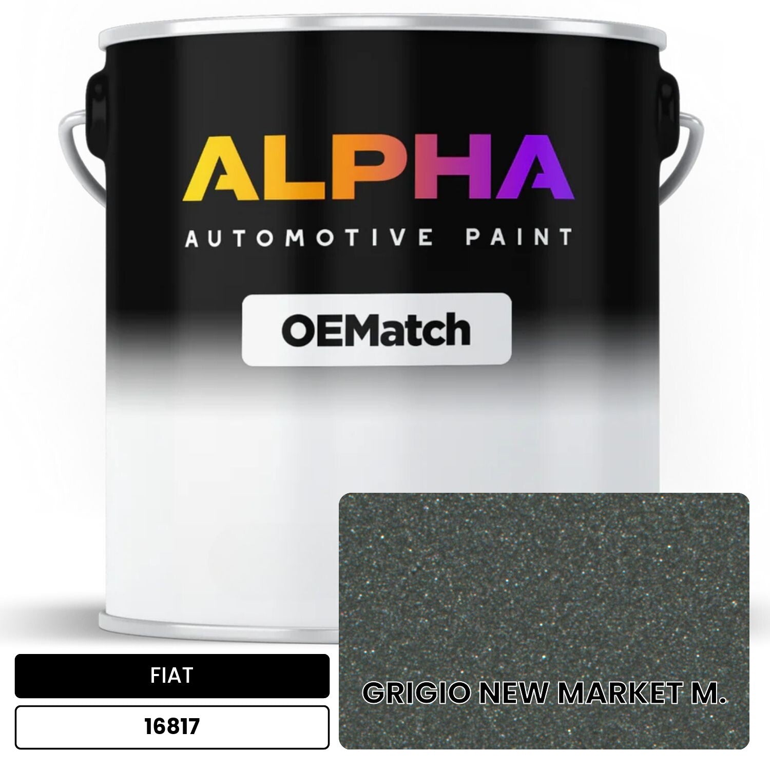 FIAT GRIGIO NEW MARKET M. 16817 OEMatch Basecoat