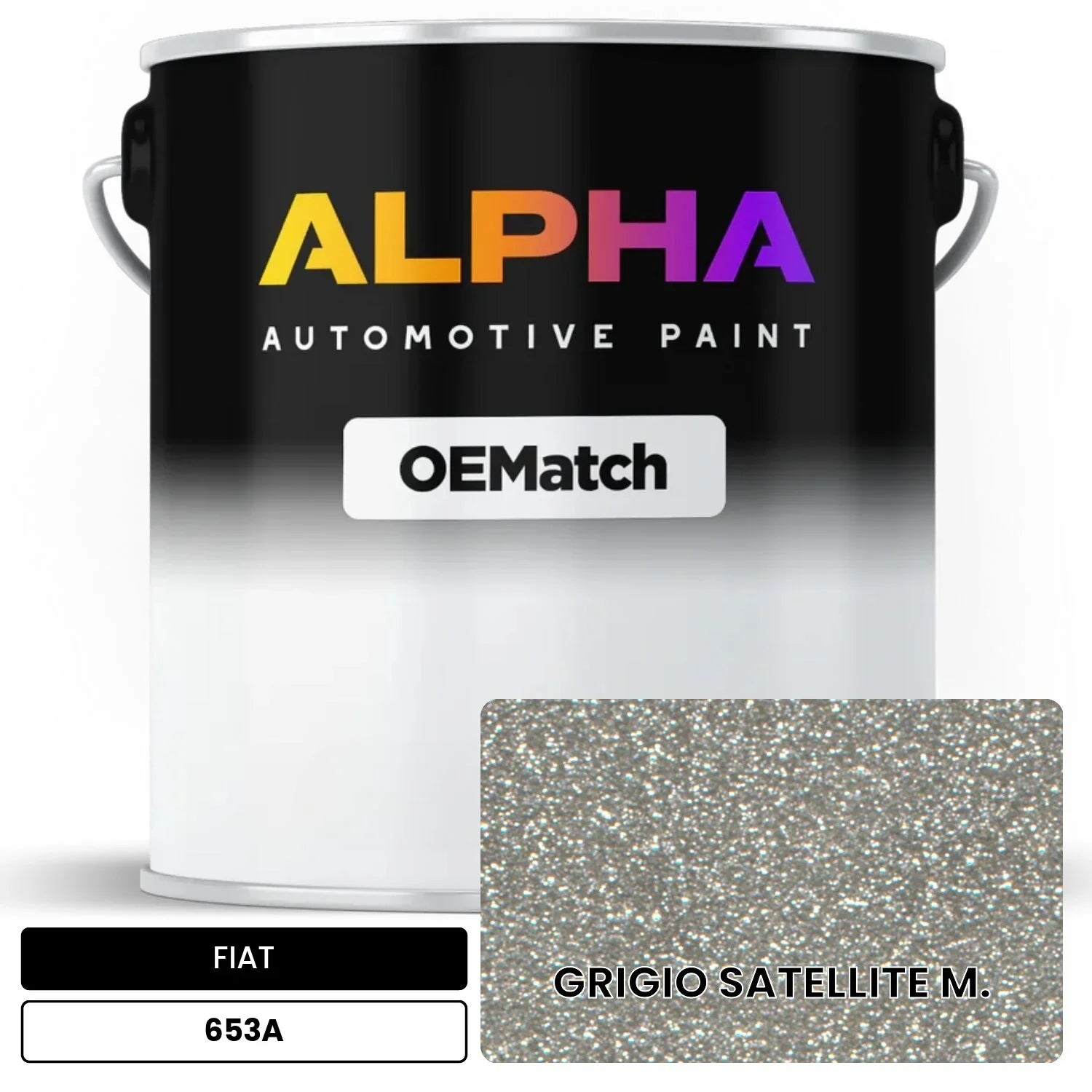 FIAT GRIGIO SATELLITE M. 653A OEMatch Basecoat