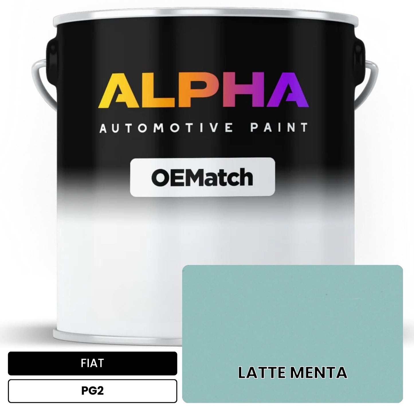 FIAT LATTE MENTA PG2 OEMatch Basecoat