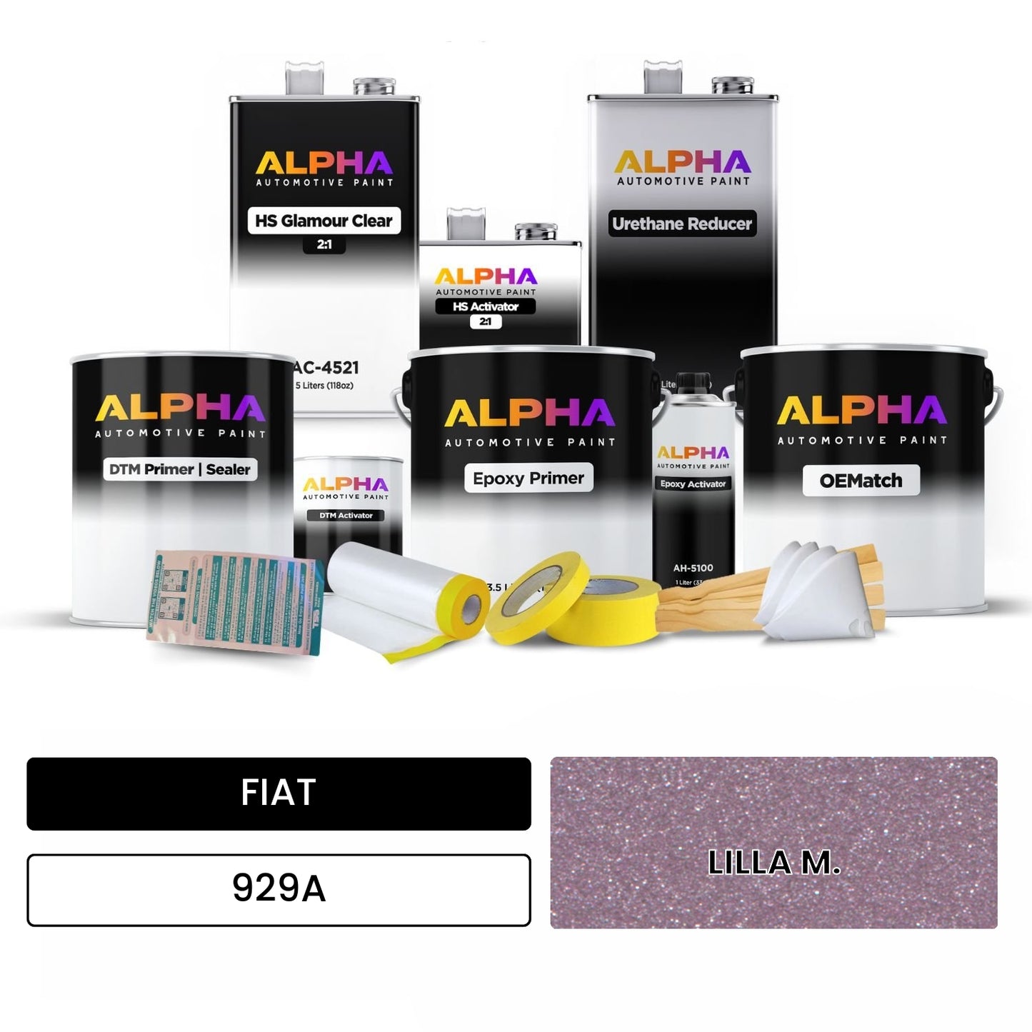 FIAT LILLA M. 929A OEMatch Vehicle Paint Kit