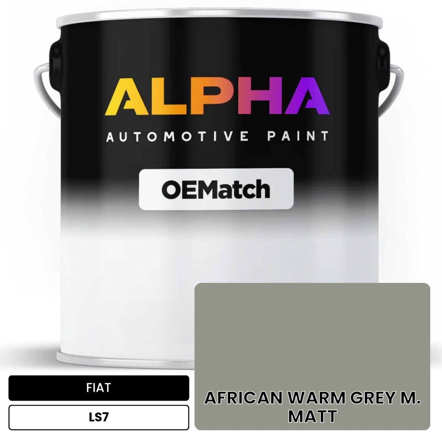 FIAT AFRICAN WARM GREY M. MATT LS7 OEMatch Basecoat