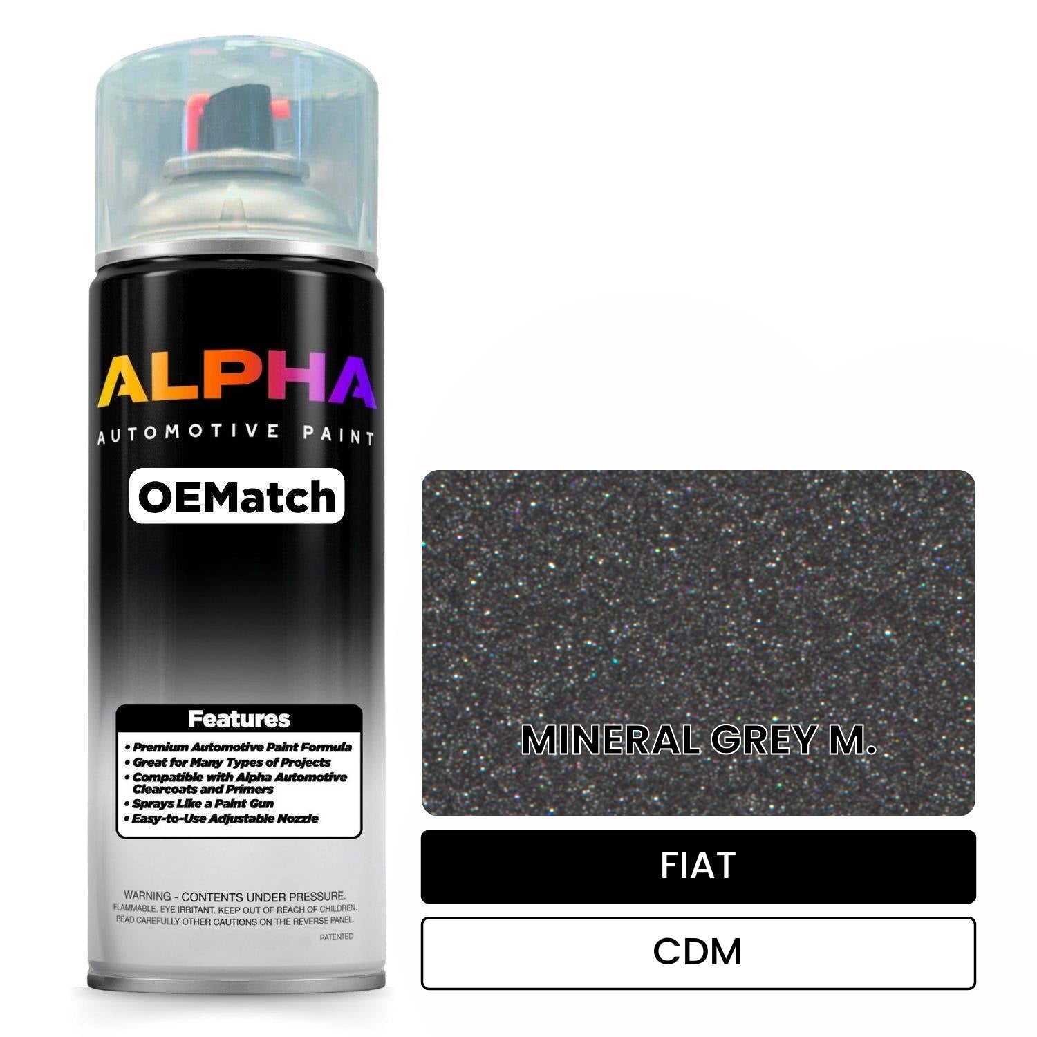 FIAT MINERAL GREY M. CDM OEMatch Spraycan
