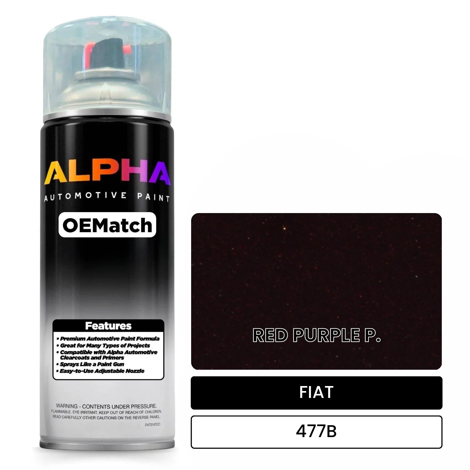 FIAT RED PURPLE P. 477B OEMatch Spraycan