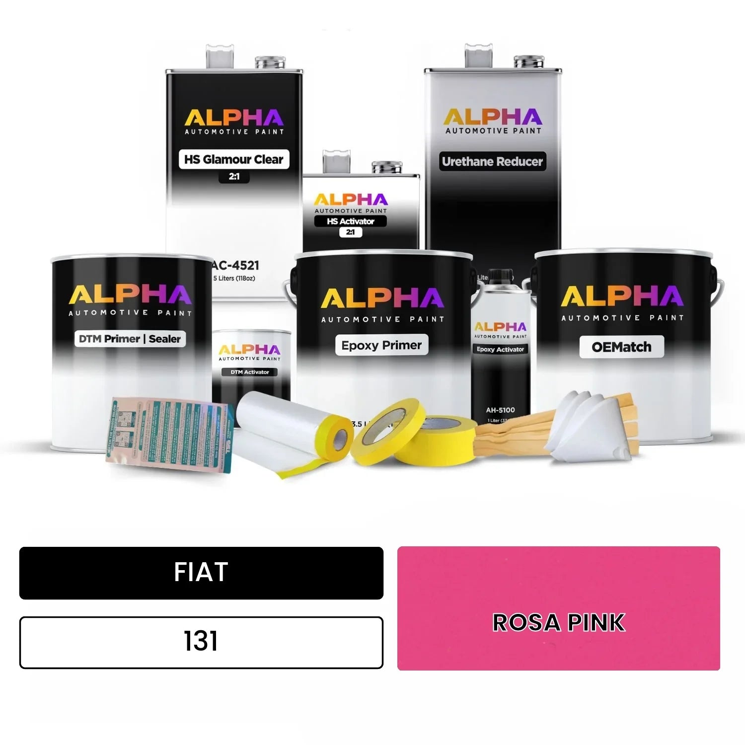 FIAT ROSA PINK 131 OEMatch Vehicle Paint Kit