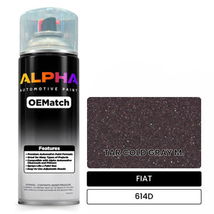FIAT TAR COLD GRAY M. 614D | OEMatch Automotive Spraycan
