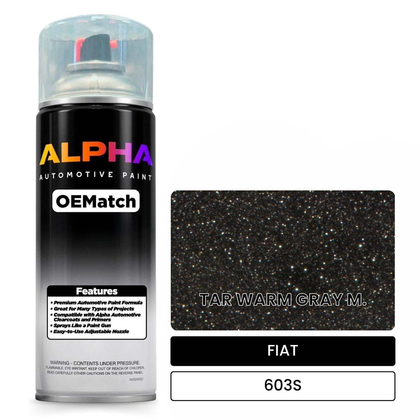 FIAT TAR WARM GRAY M. 603S OEMatch Spraycan