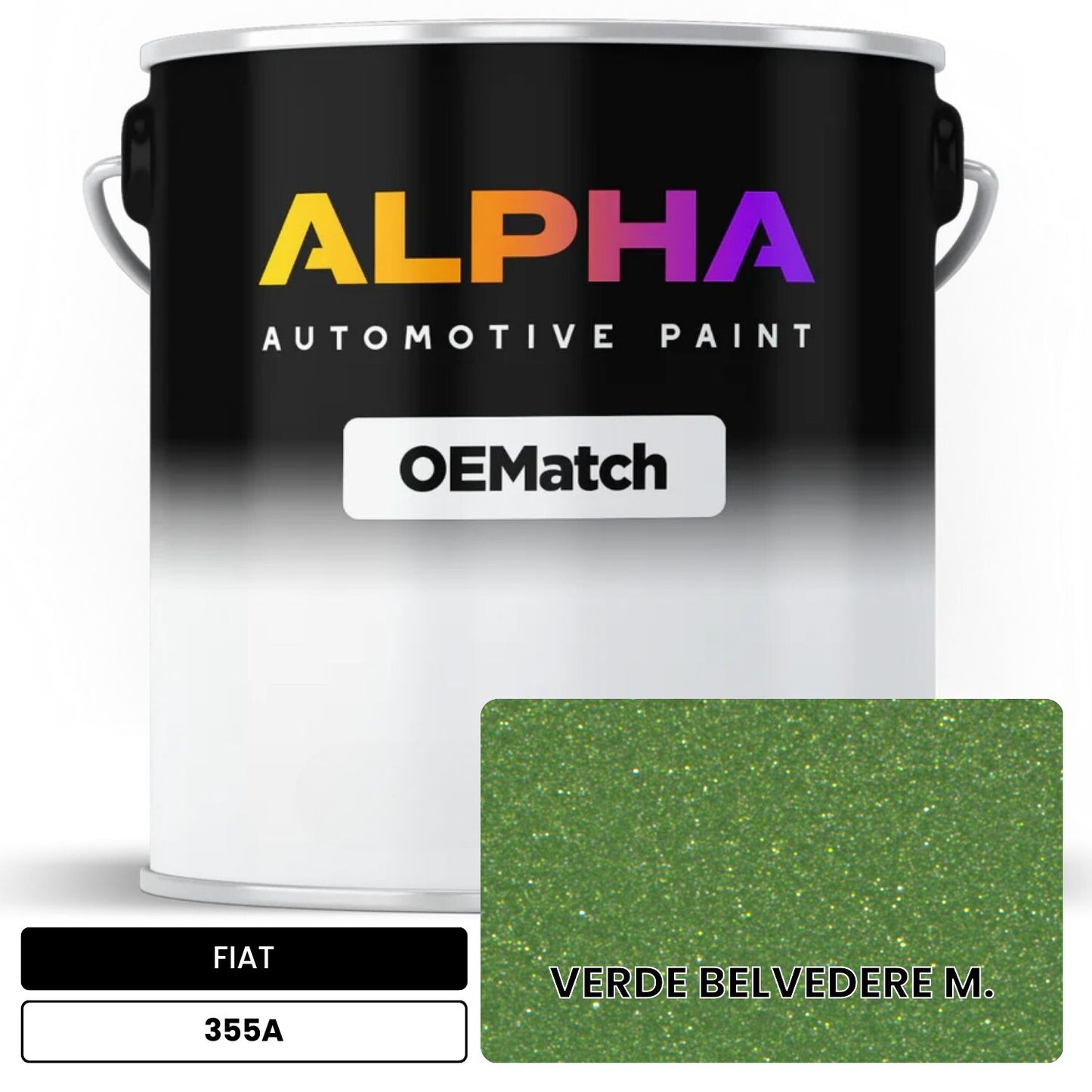 FIAT VERDE BELVEDERE M. 355A OEMatch Basecoat