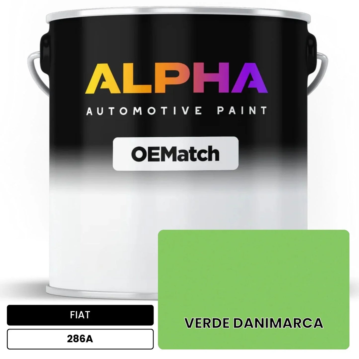 FIAT VERDE DANIMARCA 286A OEMatch Basecoat