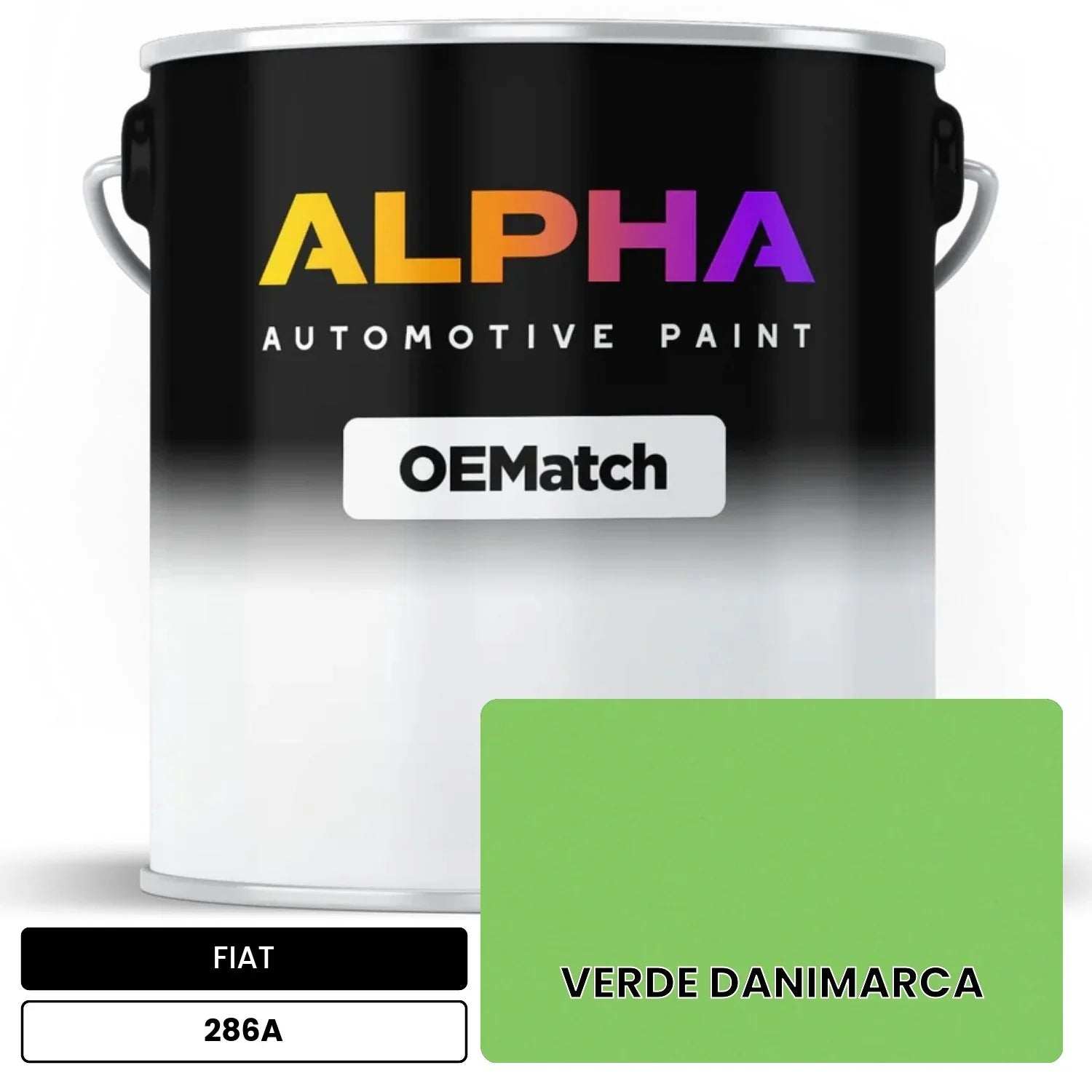 FIAT VERDE DANIMARCA 286A OEMatch Basecoat