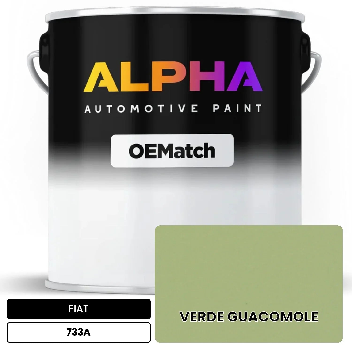 FIAT VERDE GUACOMOLE 733A OEMatch Basecoat