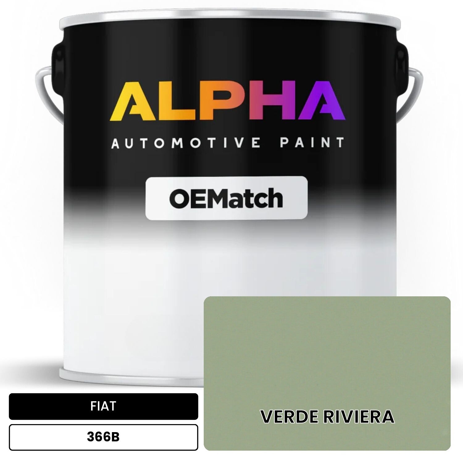 FIAT VERDE RIVIERA 366B OEMatch Basecoat