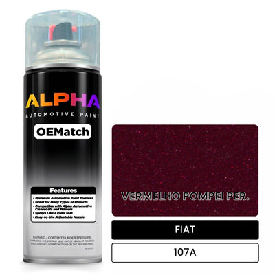 FIAT VERMELHO POMPEI PER. 107A | OEMatch Automotive Spraycan