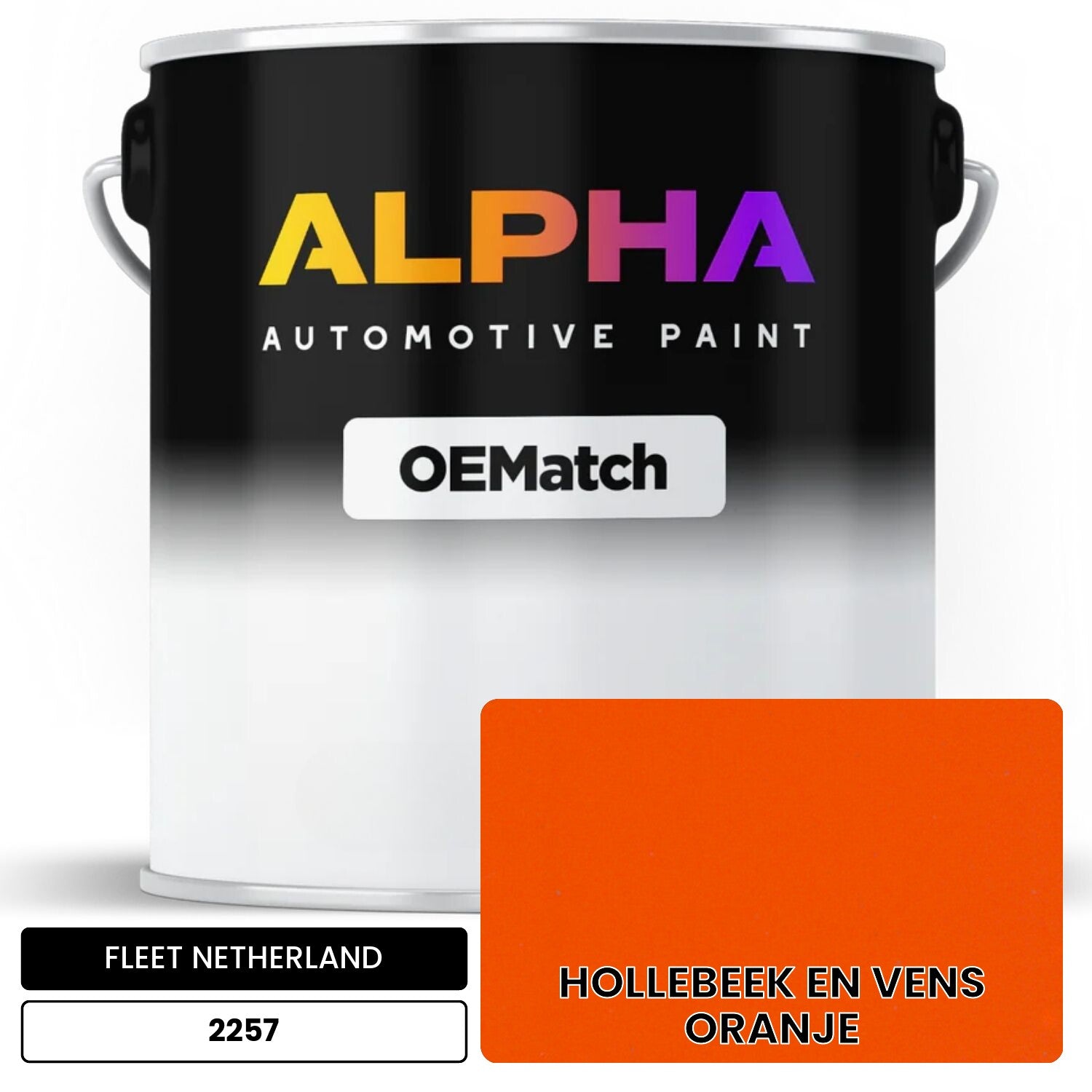 FLEET NETHERLAND HOLLEBEEK EN VENS ORANJE 2257 OEMatch Basecoat