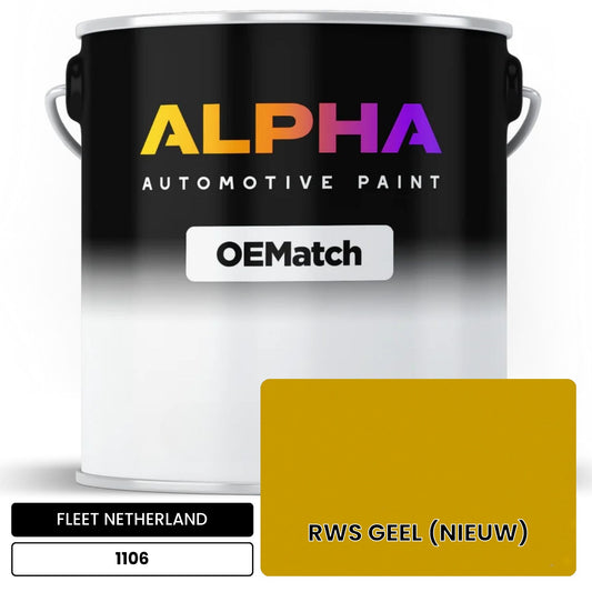 FLEET NETHERLAND RWS GEEL (NIEUW) 1106 OEMatch Basecoat