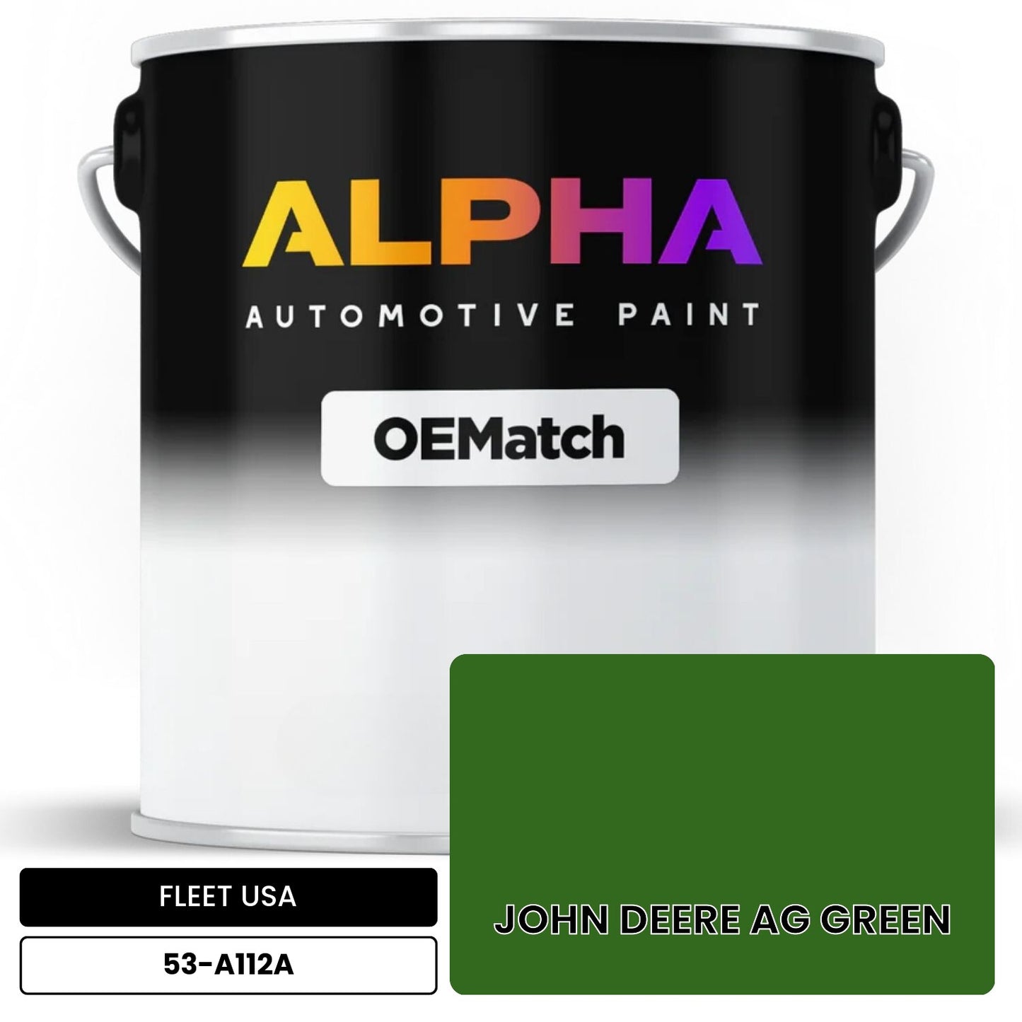 FLEET USA JOHN DEERE AG GREEN 53-A112A OEMatch Basecoat