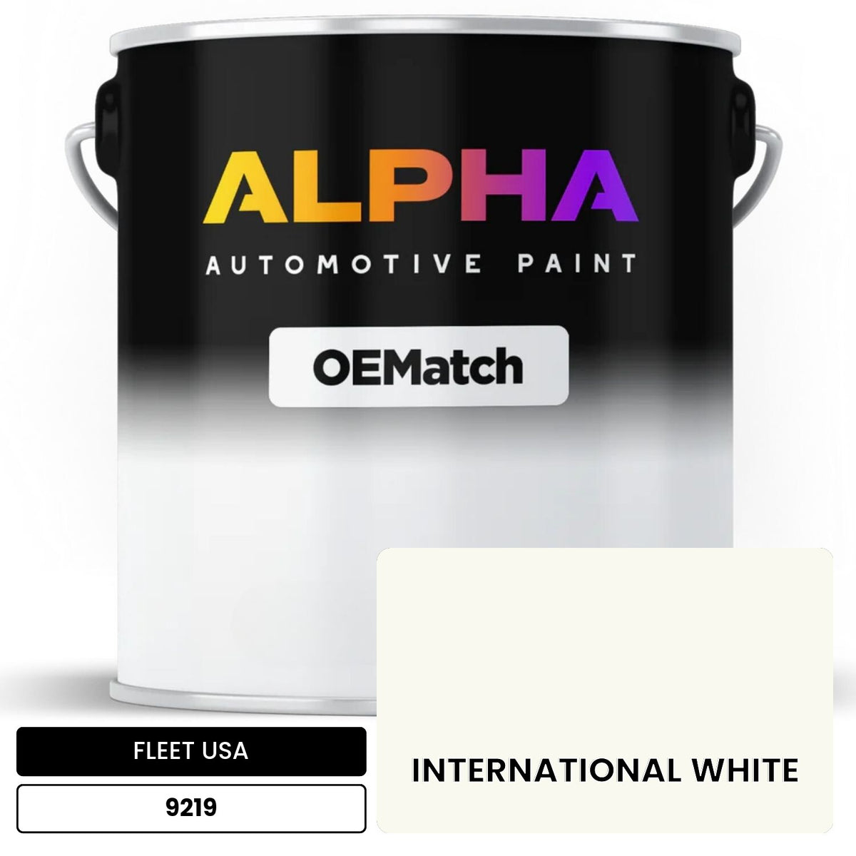 FLEET USA  INTERNATIONAL WHITE 9219 OEMatch Basecoat