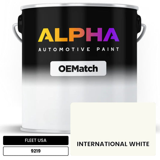 FLEET USA  INTERNATIONAL WHITE 9219 OEMatch Basecoat