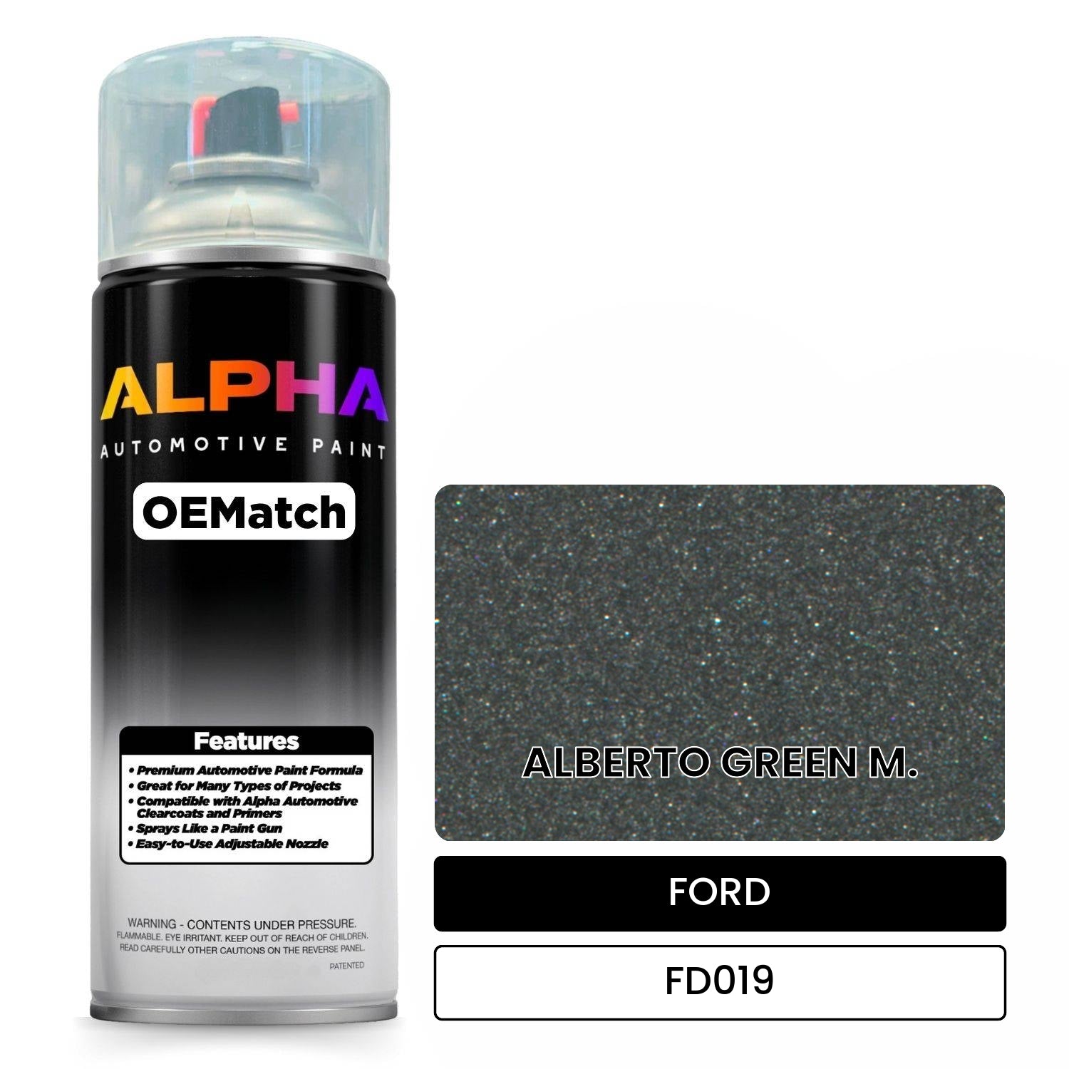 FORD ALBERTO GREEN M. FD019 OEMatch Spraycan