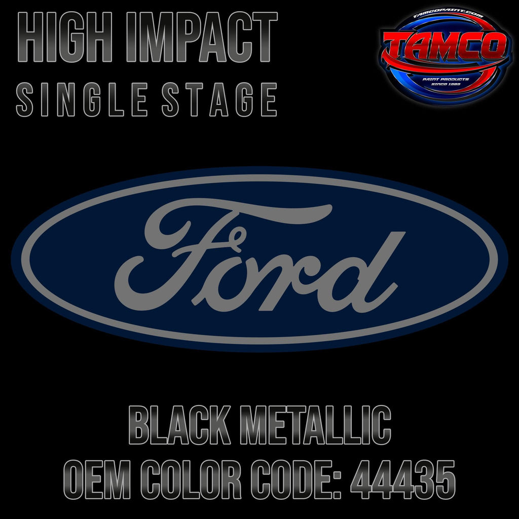 Ford Black Metallic | 44435 | 1967 | OEM High Impact Single Stage - The Spray Source - Tamco Paint Manufacturing