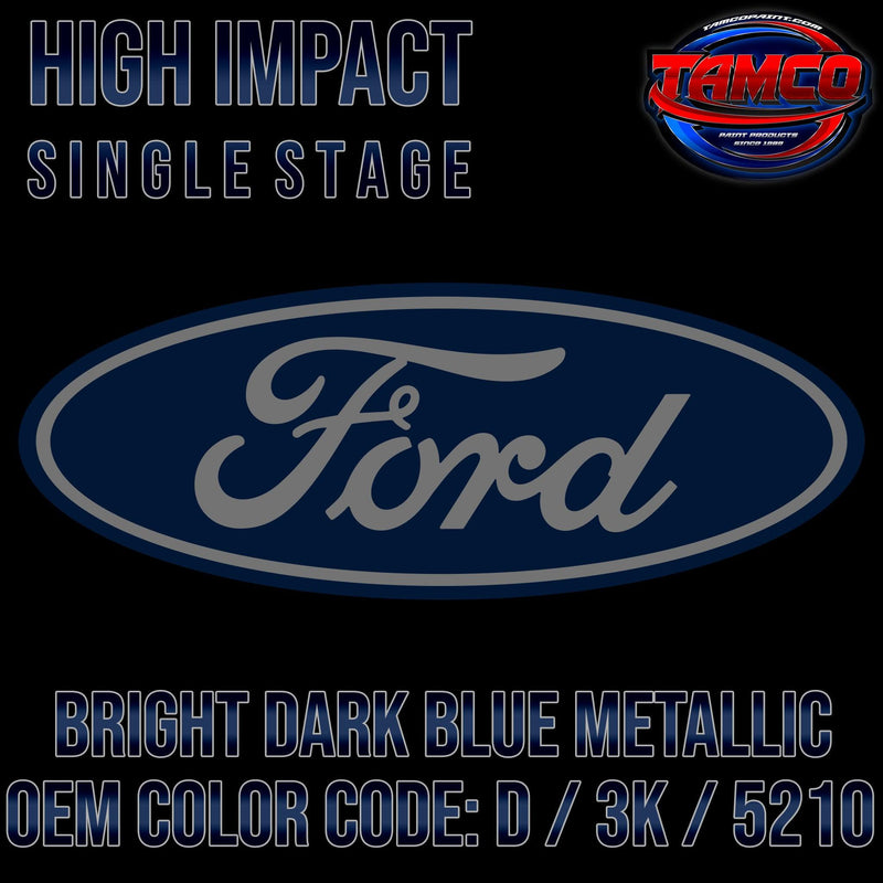 Ford Bright Dark Blue Metallic | D / 3K / 5210 | 1972-1975 | OEM High Impact Single Stage - The Spray Source - Tamco Paint Manufacturing