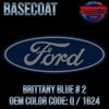 Ford Brittany Blue#2 | Q / 1624 | 1964-1967 | OEM Basecoat - The Spray Source - Tamco Paint