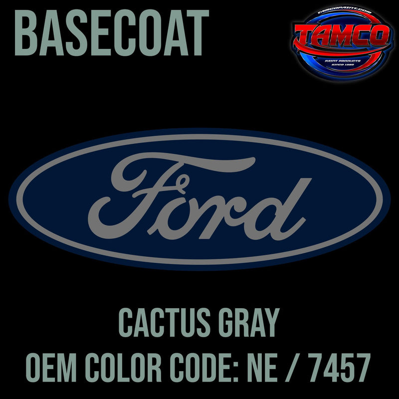 Ford Cactus Gray | NE / 7457 | 2021-2022 | OEM Basecoat - The Spray Source - Tamco Paint Manufacturing