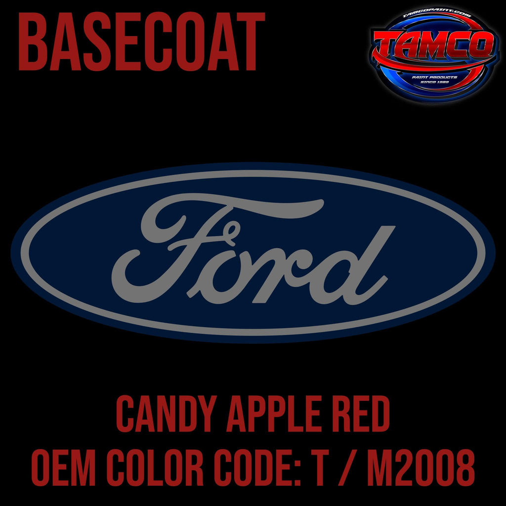 Ford Candy Apple Red | T / M2008 | 1966-1990 | OEM Basecoat - The Spray Source - Tamco Paint Manufacturing