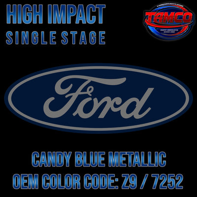 Ford Candy Blue Metallic | Z9 / 7252 | 2012-2020 | OEM High Impact Single Stage - The Spray Source - Tamco Paint Manufacturing
